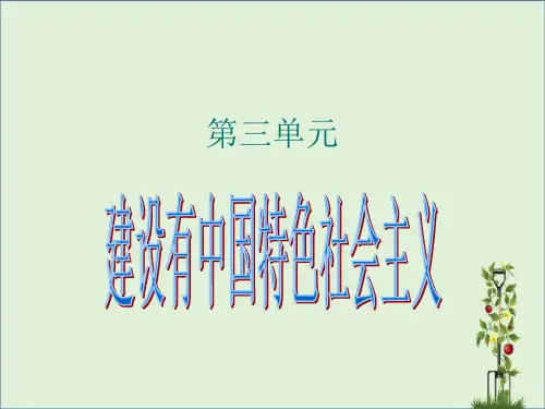 八年级历史下册-第三单元建设有中国特色的社会主义期末复习课件-人教新课标版