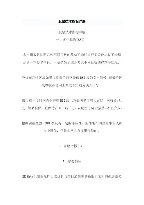 股票技术指标详解