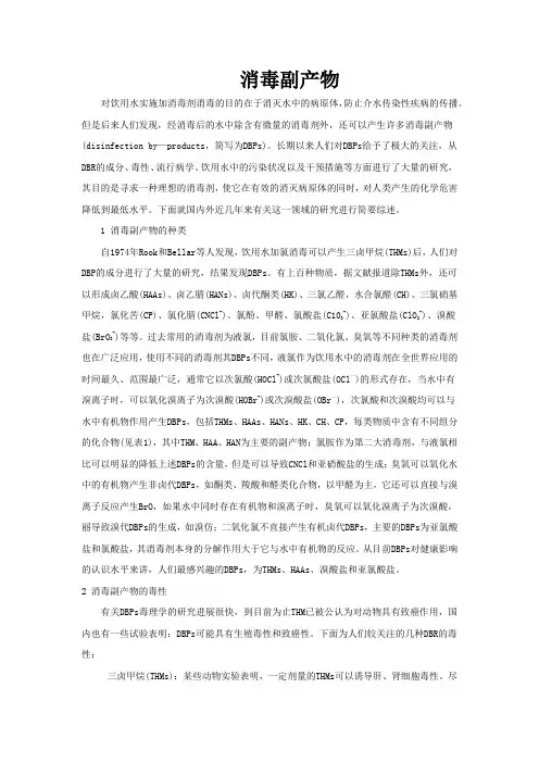 消毒副产物