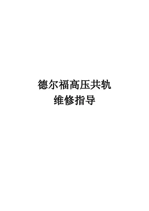 德尔福高压共轨维修指导
