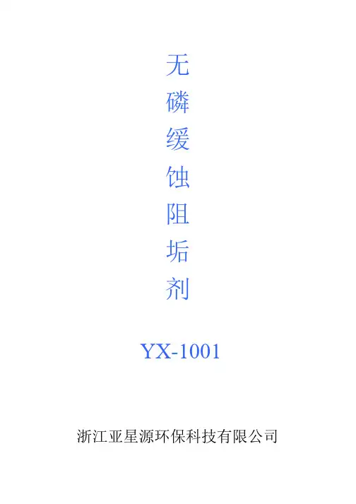 YX-1001技术资料