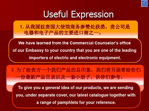 建交,发盘,询盘,接受,还盘经典例句和写作步骤