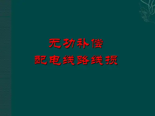 配电线路线损、无功补偿(09)