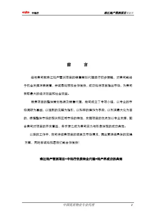 琶洲项目策划书