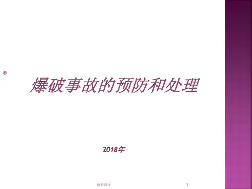 爆破事故的预防和处理专业课件PPT