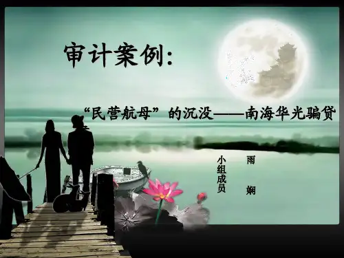 [经管营销]审计案例分析“民营航母”的沉没南海华光