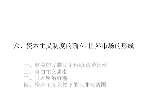 资本主义制度的确立