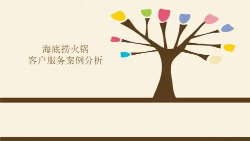 海底捞客户服务案例分析-PPT