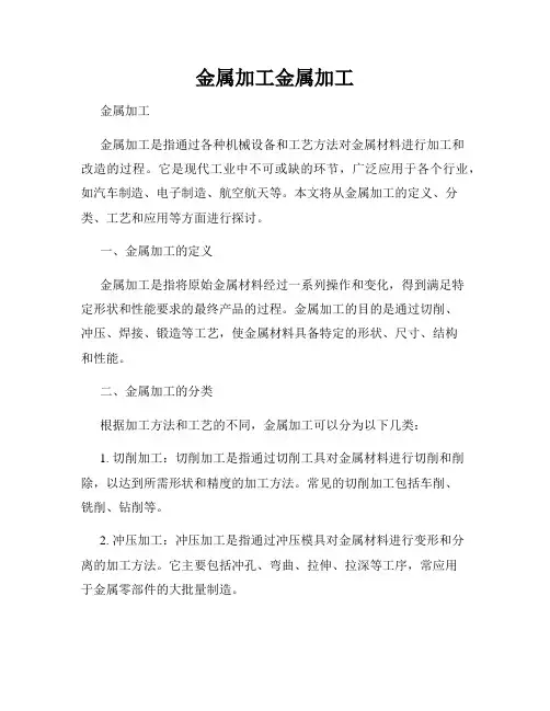 金属加工金属加工