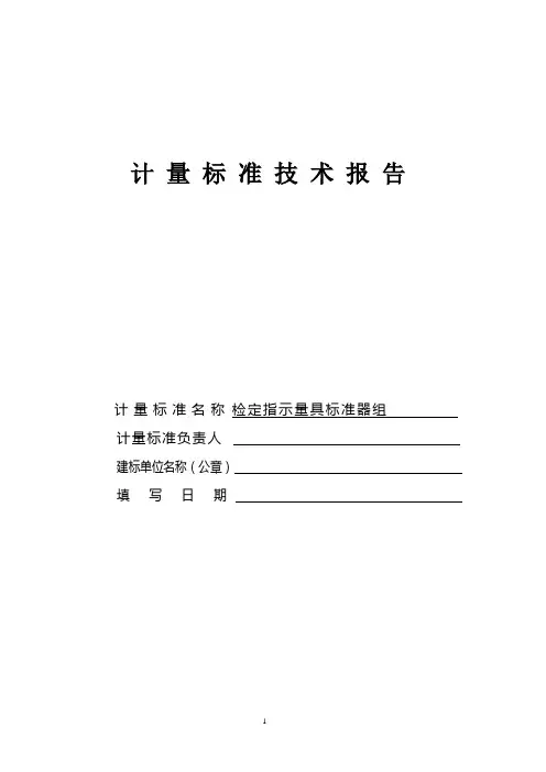 指示表类检定装置技术报告