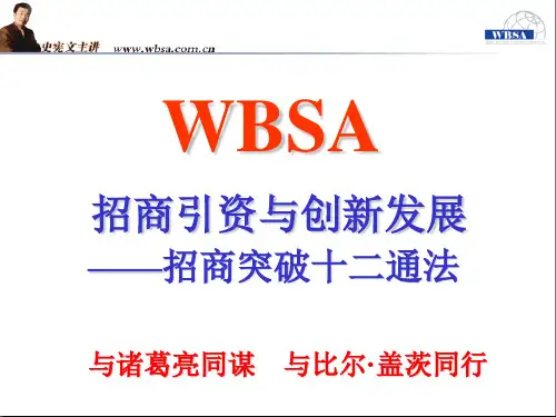 招商引资策划与策略PPT课件