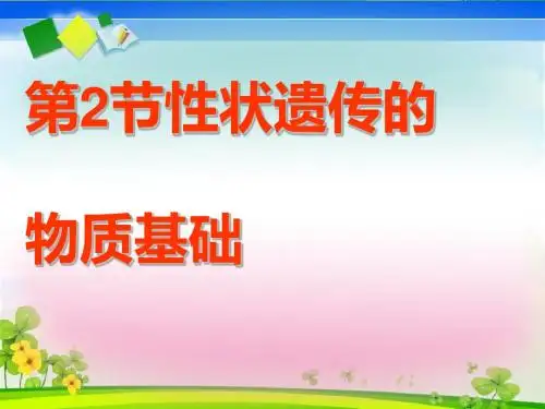 性状遗传的物质基础PPT课件3