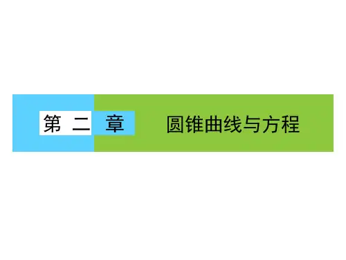 高中数学 第二章 圆锥曲线与方程 2.1 曲线与方程课件 