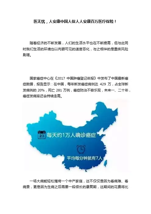 医无忧，人安康中国人保人人安康百万医疗保险！