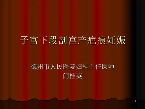 疤痕子宫妊娠PPT课件