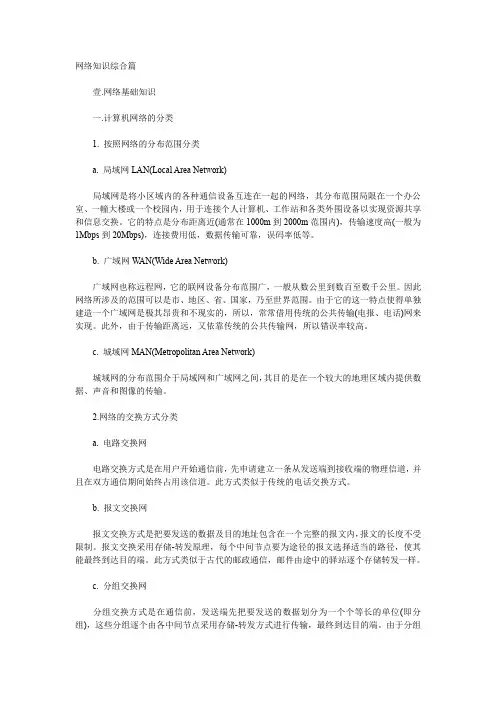 【精品文档】网络工程师(软考)复习资料二.doc