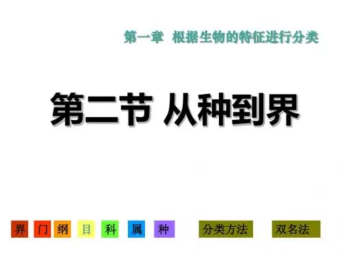 人教版新课程标准从种到界课件PPT