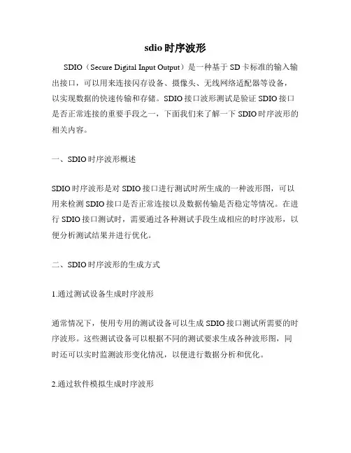 sdio时序波形
