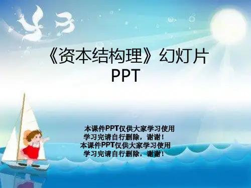 《资本结构理》幻灯片PPT