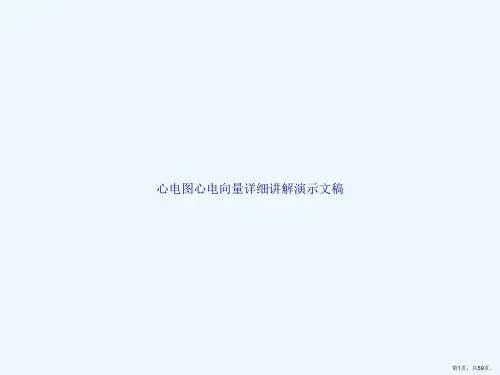 心电图心电向量详细讲解演示文稿