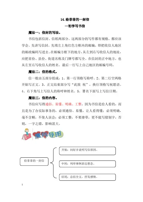 小学生作文—14给菲菲的一封信