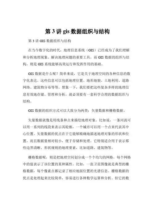 第3讲gis数据组织与结构