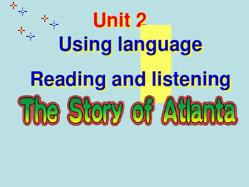 人教高中英语必修2Unit2 Using Language (4)