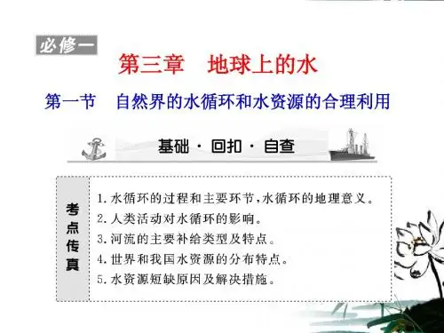 必修1自然界的水循环和水资源的合理利用课件新人教版