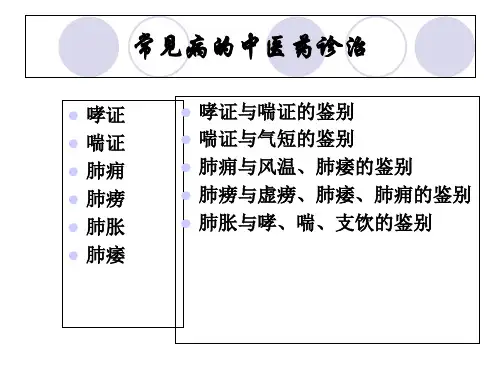 常见病的中医药诊治PPT课件