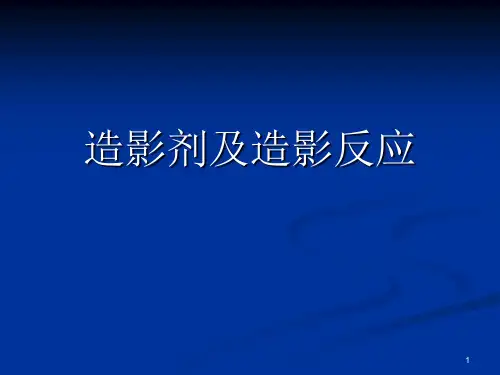 造影剂及造影反应PPT课件