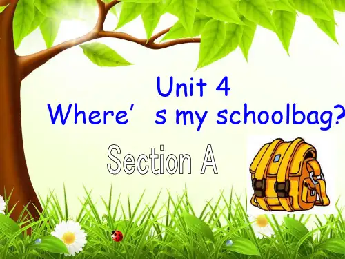 人教七年级上册Unit4-Where's-my-schoolbag Section A 课件(共29