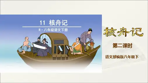 部编版八年级语文下册11.《核舟记》第2课时精品课件
