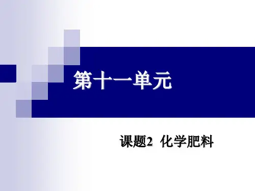 11.2化肥新PPT精品文档25页