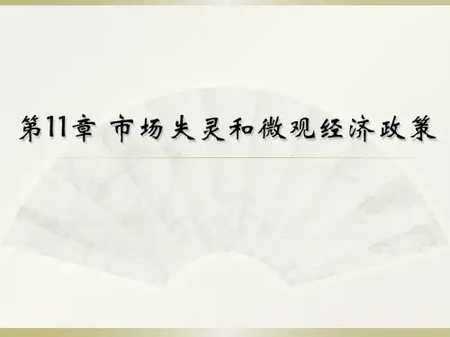 第11章—市场失灵和微观经济政策