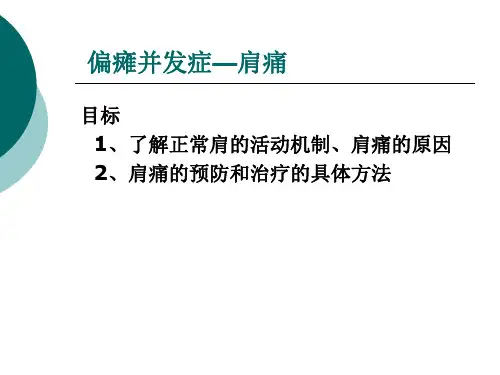 偏瘫并发症-肩痛