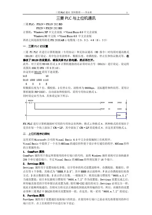 三菱PLC通讯