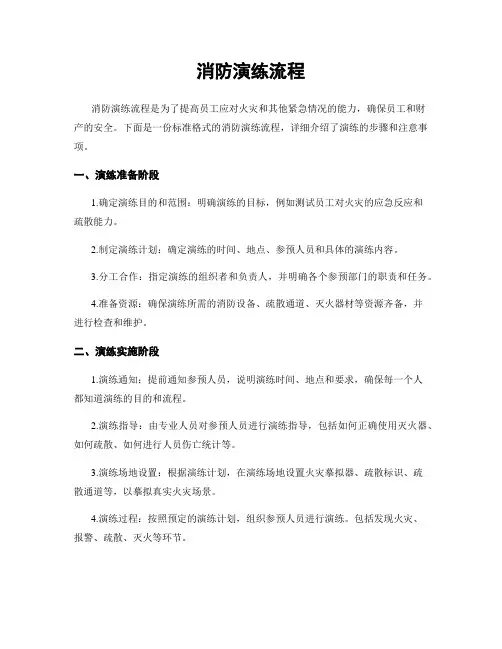 消防演练流程