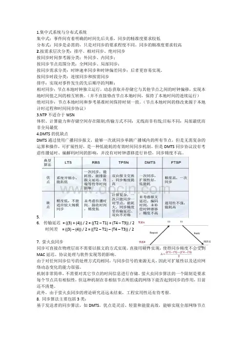苏州大学无线泛在网络期末复习