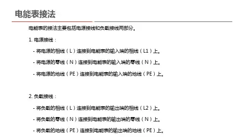 电能表接法