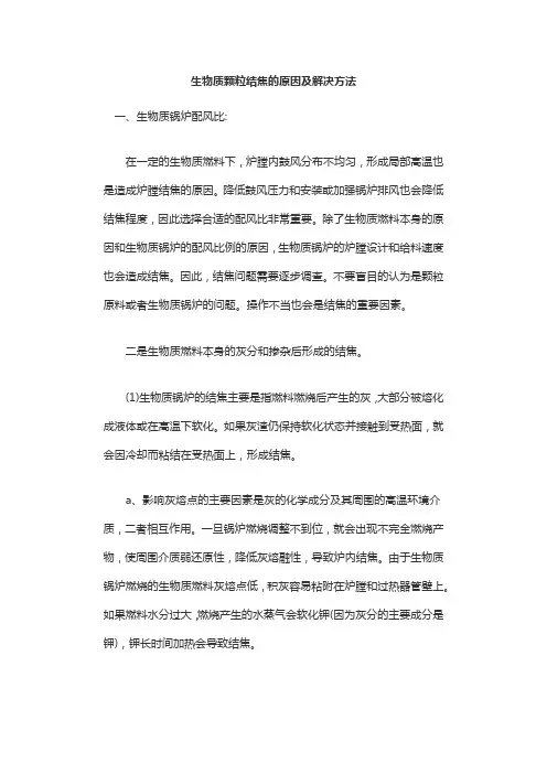 生物质颗粒结焦的原因及解决方法