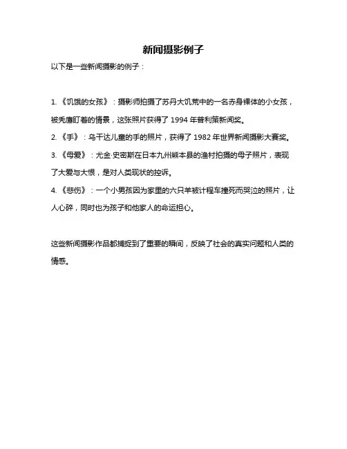 新闻摄影例子