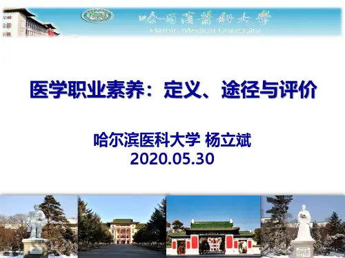 医学职业素养：定义、途径与评价
