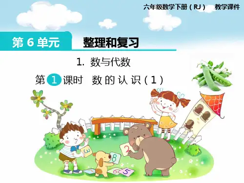 部编人教版六年级数学下册《第6单元整理和复习1数与代数1数的认识(1)》精品PPT优质课件