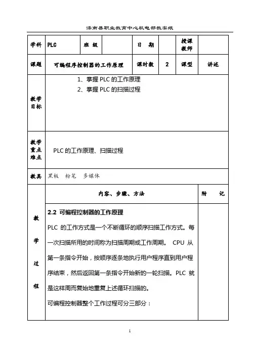 PLC教案2-2
