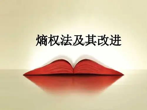 熵权法PPT精选文档