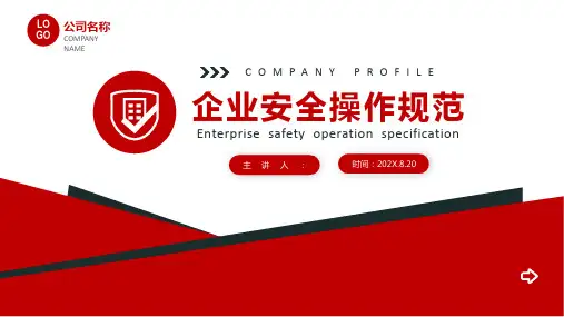 安全操作规程规范培训PPT模板
