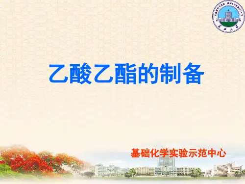 乙酸乙酯的制备ppt