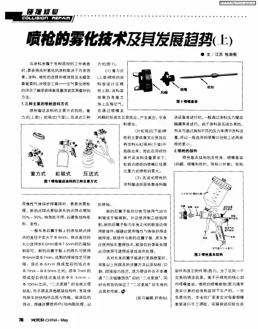 喷枪的雾化技术及其发展趋势(上)