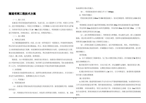 隧道明洞工程技术方案