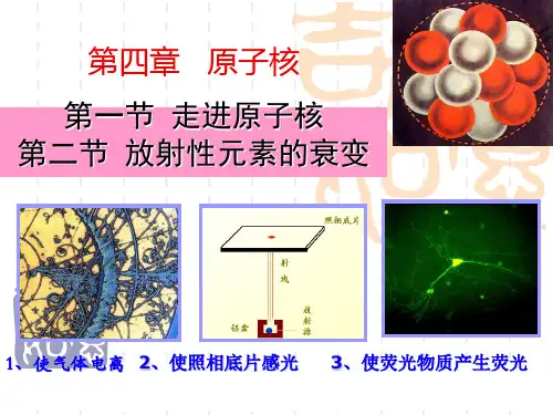 第1、2节走进原子核放射性元素的衰变资料.